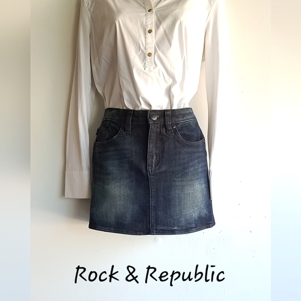 Rock & Republic Dark Denim Mini